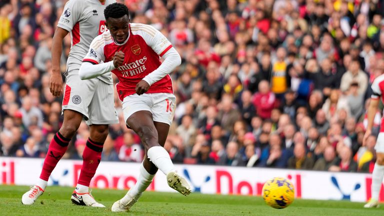 Eddie Nketiah’s Hat-Trick Powers Arsenal to a Dominant 5-0 Win Over Sheffield United